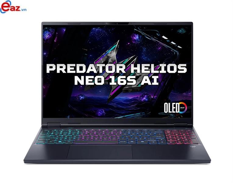 Acer Predator Helios Neo 16S PHN16S-71-95MS | Intel Core Ultra 9 275HX | 64GB | 2TB SSD PCIe | GeForce RTX 5070 Ti with 12GB | 16 inch 2K+ OLED 240Hz 100% DCI-P3 | Win 11 | IR Camera | LED KEY RGB 4 Zone | 0325